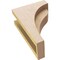 Ekena Millwork 4"W x 8"D x 12"H Classic Helena Rough Cedar Woodgrain TimberThane Corbel, Primed Tan CORUR04X08X12HELRCPR - alternate 5